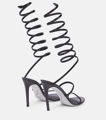 Verzierte Sandalen Cleo aus Leder | Rene Caovilla