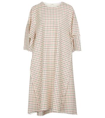 Robe midi en laine à carreaux | Maison Margiela