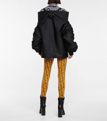 Nylon off-the-shoulder jacket | Prada