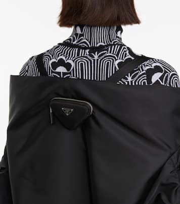 Nylon off-the-shoulder jacket | Prada