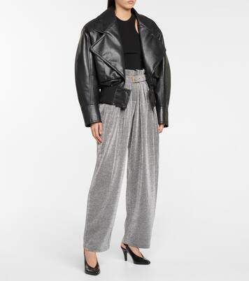 Pantalon ample en Lurex® mélangé | Balmain