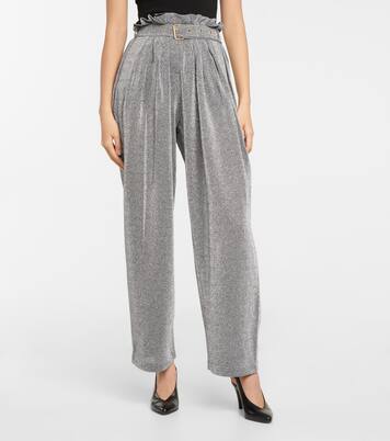 Pantalon ample en Lurex® mélangé | Balmain