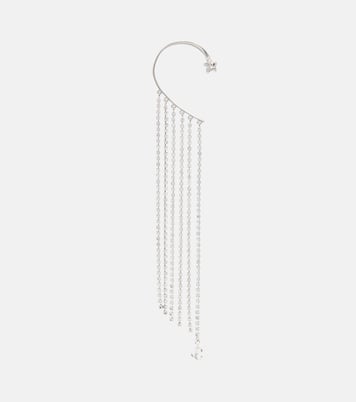 Crystal-embellished single ear cuff | Jimmy Choo
