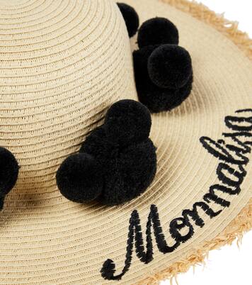 Embroidered straw hat | Monnalisa