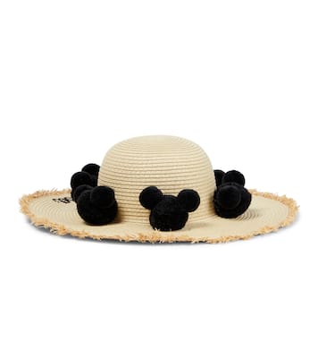 Embroidered straw hat | Monnalisa
