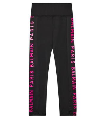Logo printed leggings | Balmain Kids