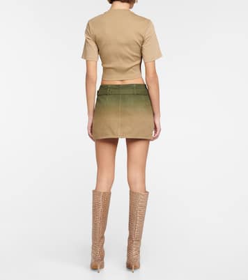 Minifalda wrap en denim | Dion Lee