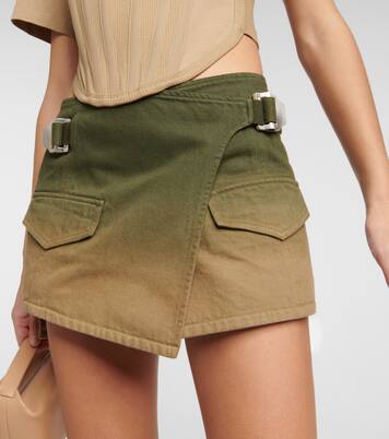 Minifalda wrap en denim | Dion Lee