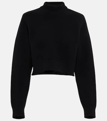 Pull raccourci en laine vierge | Alaïa
