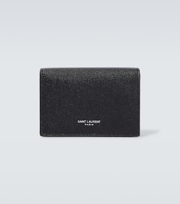 Logo leather card case | Saint Laurent