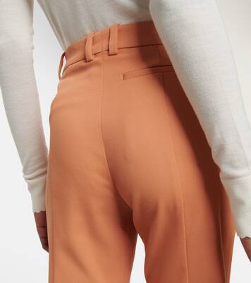 Pantalon évasé Aveline en laine mélangée | Joseph