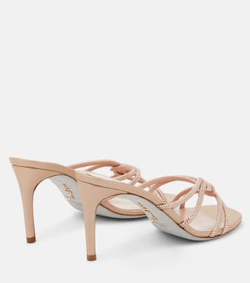 Sandalen aus Veloursleder | Rene Caovilla