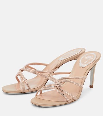 Sandalen aus Veloursleder | Rene Caovilla