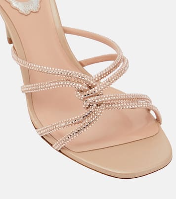 Sandalen aus Veloursleder | Rene Caovilla