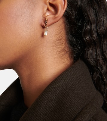 Single YSL rhinestone-embellished earring | Saint Laurent