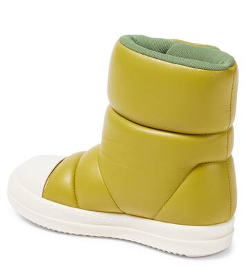 Puffer leather ankle boots | Rick Owens Kids