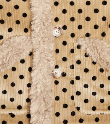 Blazer en velours côtelé de coton à pois | Paade Mode