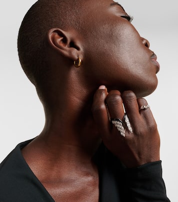 Angel Wings 18kt gold ring with diamonds | Kamyen