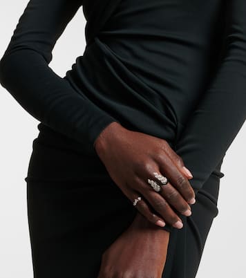 Angel Wings 18kt gold ring with diamonds | Kamyen