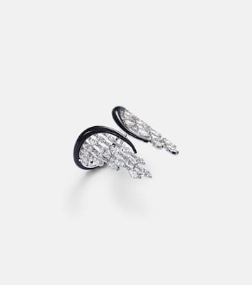Angel Wings 18kt gold ring with diamonds | Kamyen