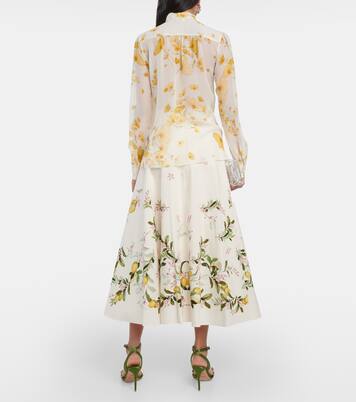 Blouse imprimée en soie | Giambattista Valli