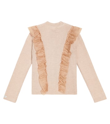 Darine 러플 울 블렌드 카디건 | Donsje