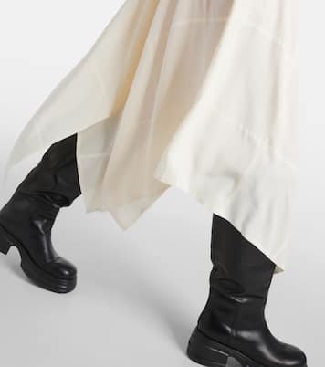 Robe midi Danube en crêpe de soie | Joseph