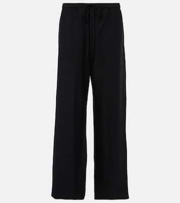 Lyocell and linen wide-leg pants | Toteme