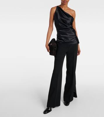 One-Shoulder-Top Shiloh aus Seide | Tove
