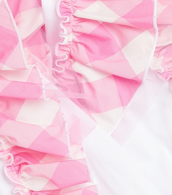 x Barbie® cotton-blend jersey top | Monnalisa