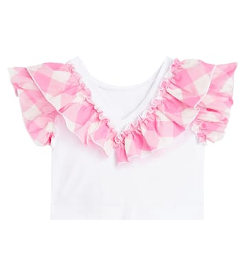 x Barbie® cotton-blend jersey top | Monnalisa