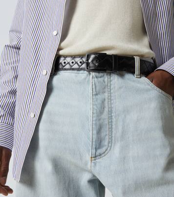 Cinturón de piel Intrecciato | Bottega Veneta