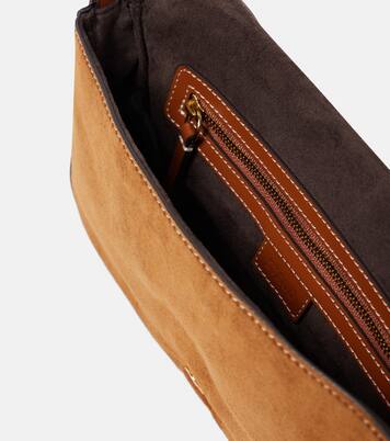 Harlow suede shoulder bag | Staud
