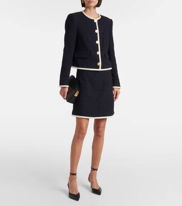 Chaqueta Mabel cropped de tweed | Veronica Beard