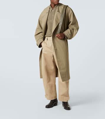 Twisted cotton and linen twill pants | Lemaire