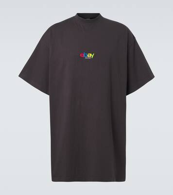 Printed oversized cotton T-shirt | Balenciaga