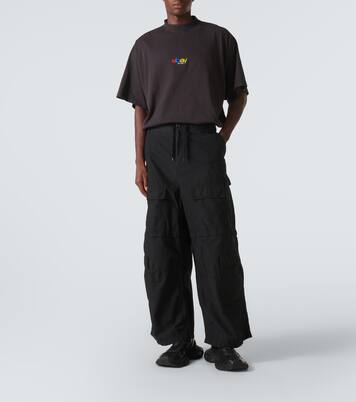 Printed oversized cotton T-shirt | Balenciaga