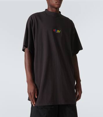 Printed oversized cotton T-shirt | Balenciaga