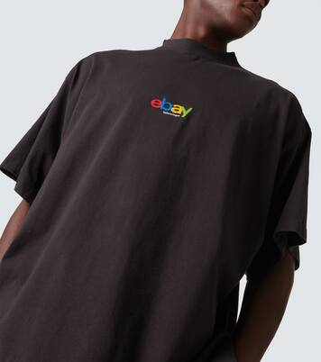 Printed oversized cotton T-shirt | Balenciaga