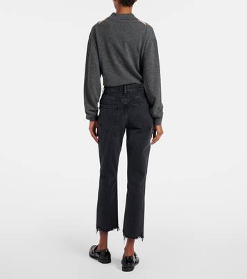 High-Rise Cropped Straight Jeans Riley | Agolde