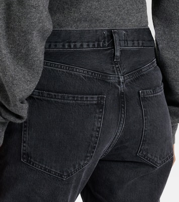 High-Rise Cropped Straight Jeans Riley | Agolde