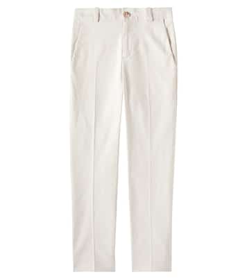 Peter cotton-blend straight pants | Bonpoint
