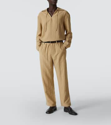 Mid-rise straight pants | Commas