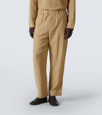 Mid-rise straight pants | Commas