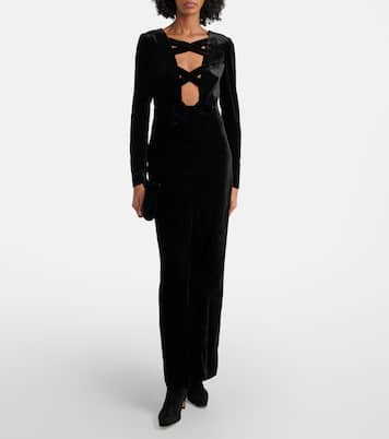 Maxikleid aus Samt | Alessandra Rich