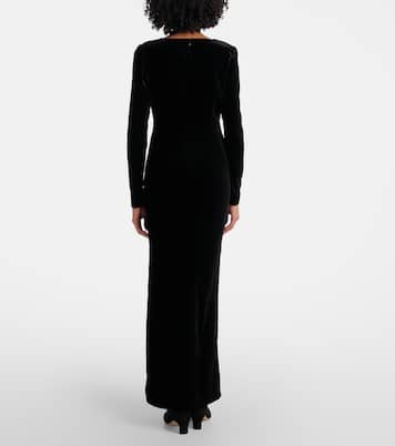 Maxikleid aus Samt | Alessandra Rich