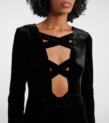 Maxikleid aus Samt | Alessandra Rich