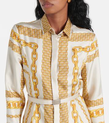 Hemdblusenkleid Versace Treasure aus Seiden-Twill | Versace
