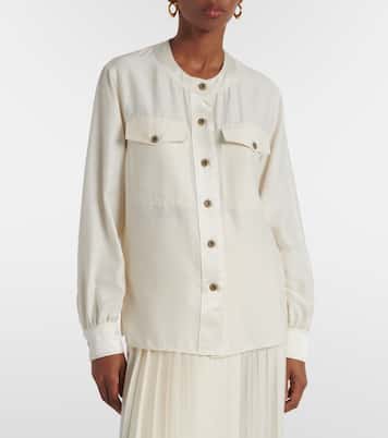 Blusa Quincy in shantung di seta | Loro Piana