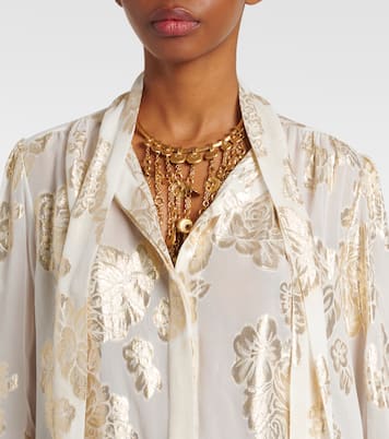 Bluse aus einem Seidengemisch mit Fil Coupé | Chloé